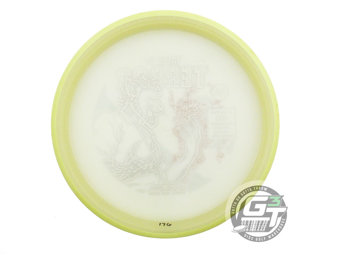USED Axiom Discs Particle Eclipse Proton Hex 176g Yellow Rim Midrange Disc