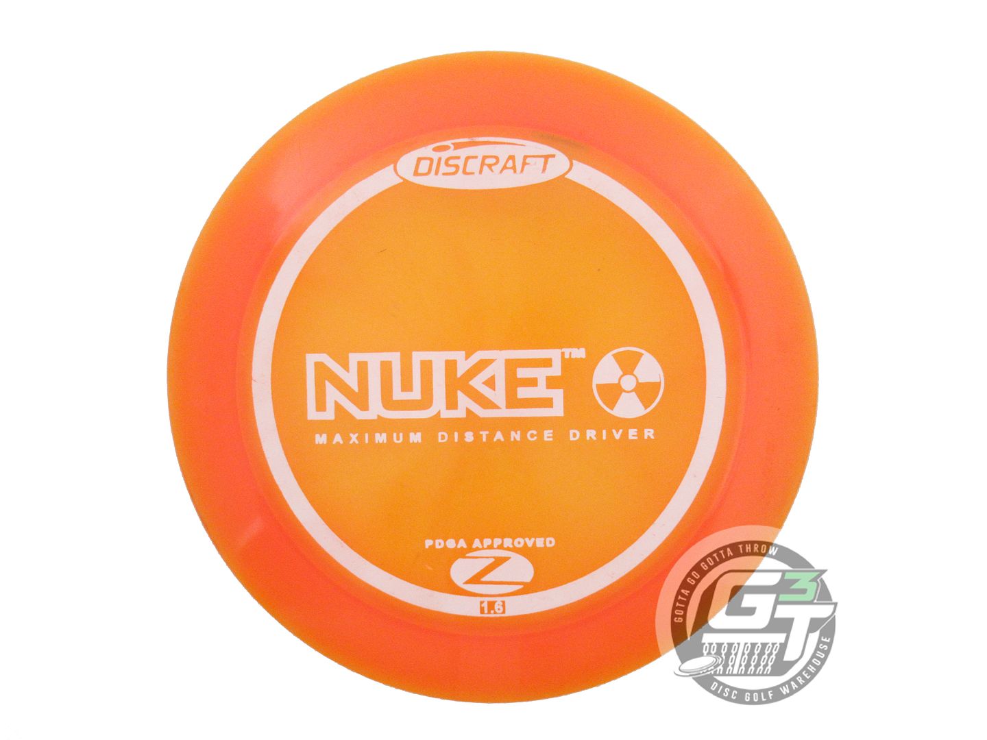 USED Discraft Z Nuke 173g Orange White Stamp PFN Distance Driver Golf Disc