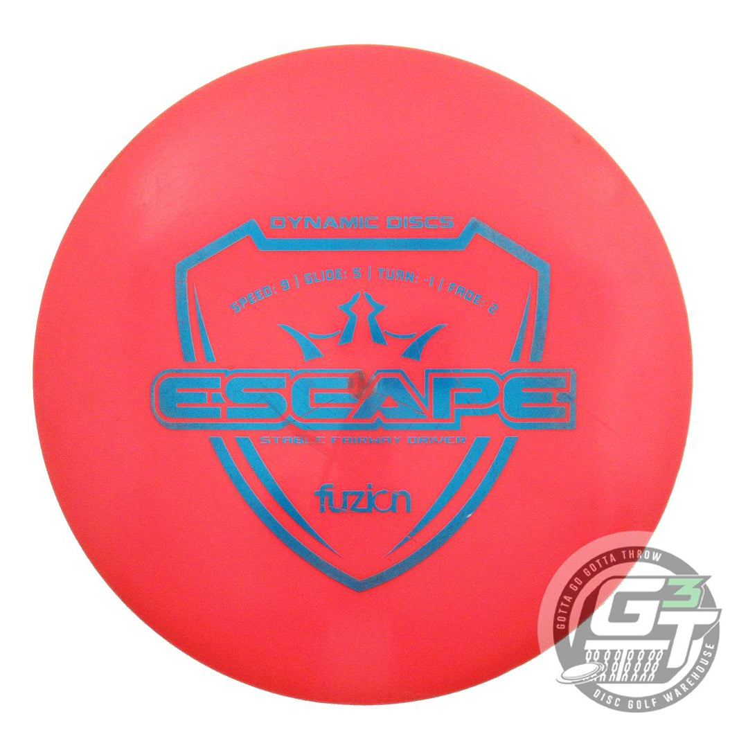 USED Dynamic Discs Fuzion Escape 173g Red Blue Foil Fairway Driver Golf Disc