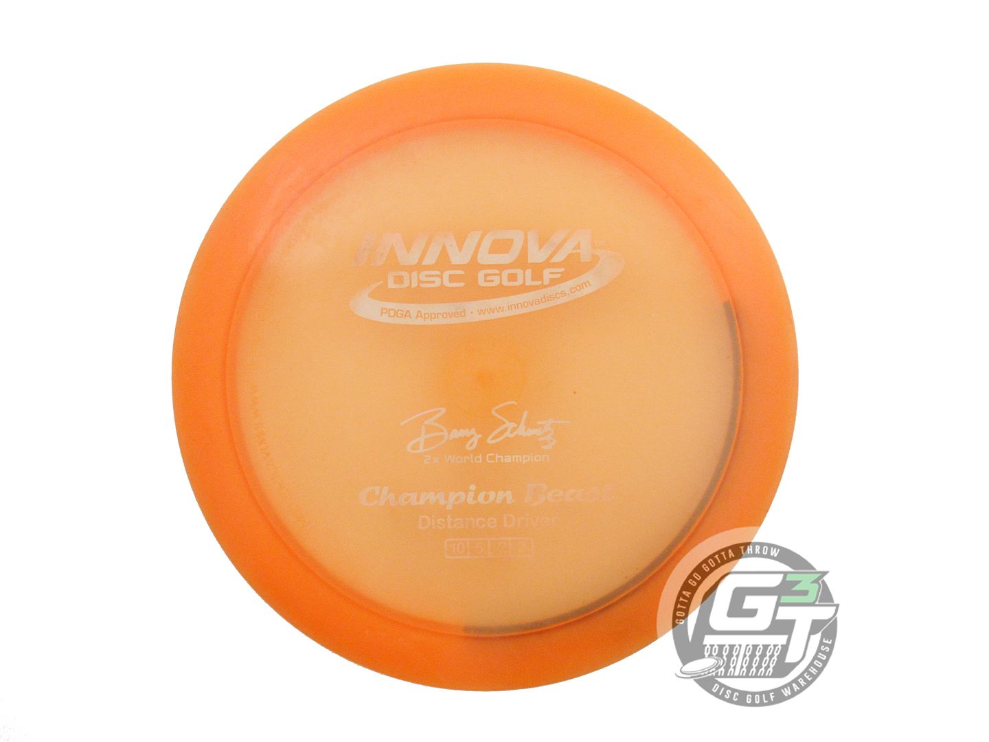 USED Innova Champion Beast 172g Orange White Stamp Distance Driver Golf Disc