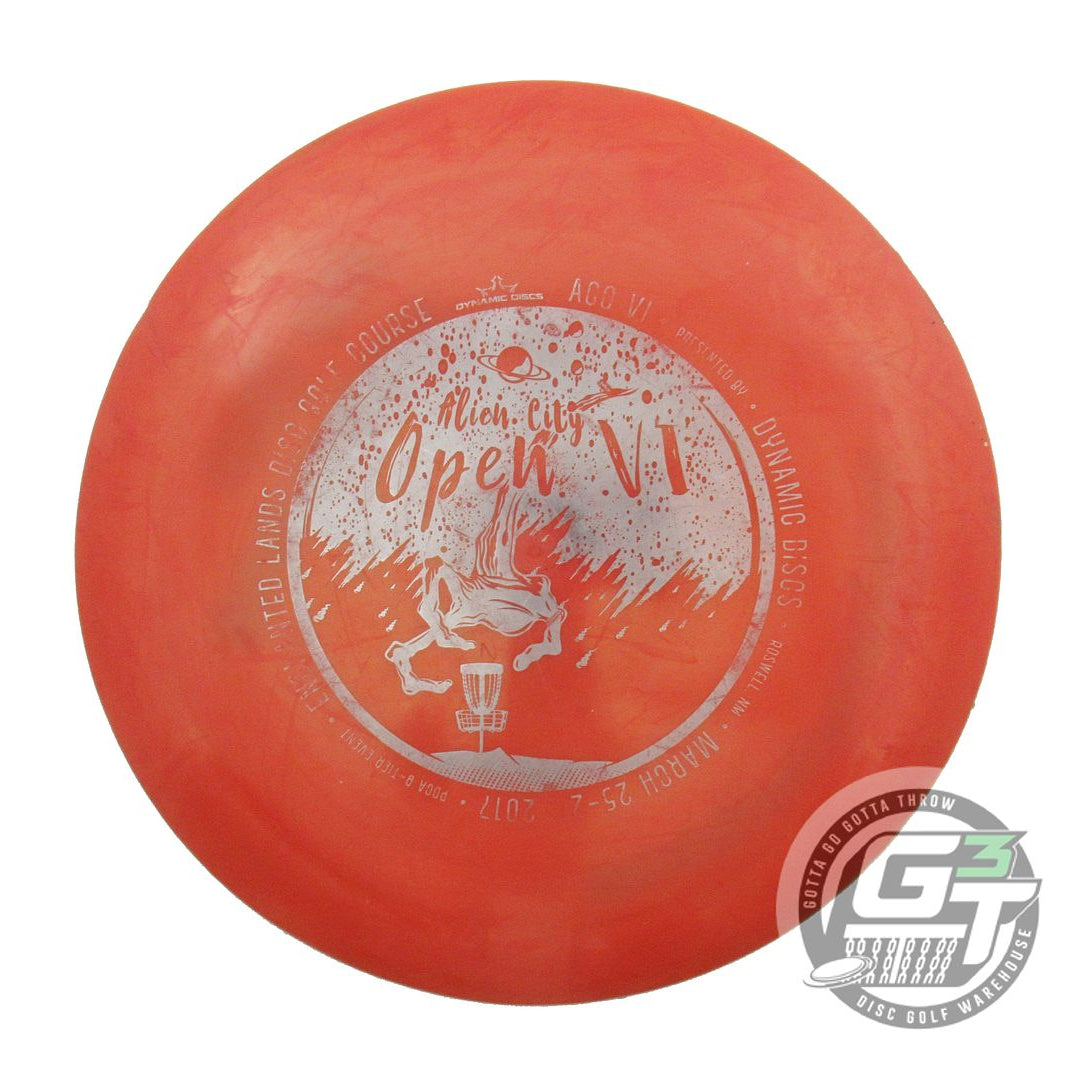 USED Dynamic Discs Fuzion Trespass 168g Burnt Orange Gray Foil Driver Golf Disc