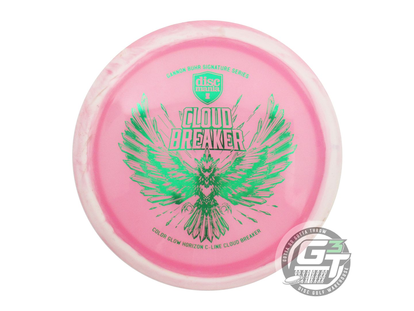 USED DiscMania Glow Horizon C-Line Cloud Breaker 175g White-Pink Driver Disc