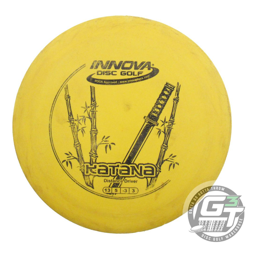 USED Innova DX Katana 168g Yellow Black Stamp Distance Driver Golf Disc