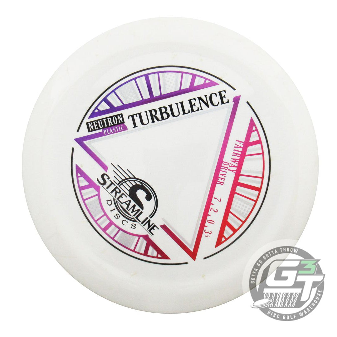 USED Streamline Discs Neutron Turbulence 174g White Fairway Driver Golf Disc