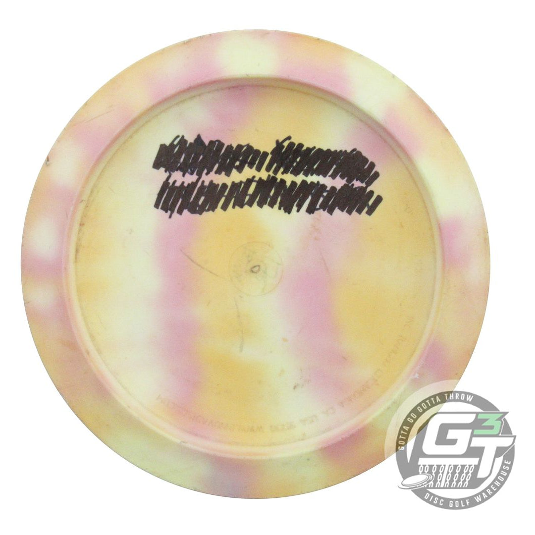 USED Innova I-DYE Pro Wraith 175g Pink Lines RIM DAMAGE Distance Driver Disc