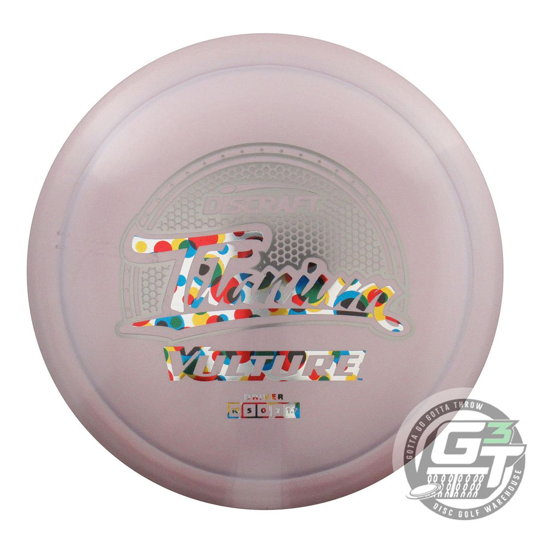 USED Discraft Titanium Vulture 176g Lilac Gray Foil Distance Driver Golf Disc