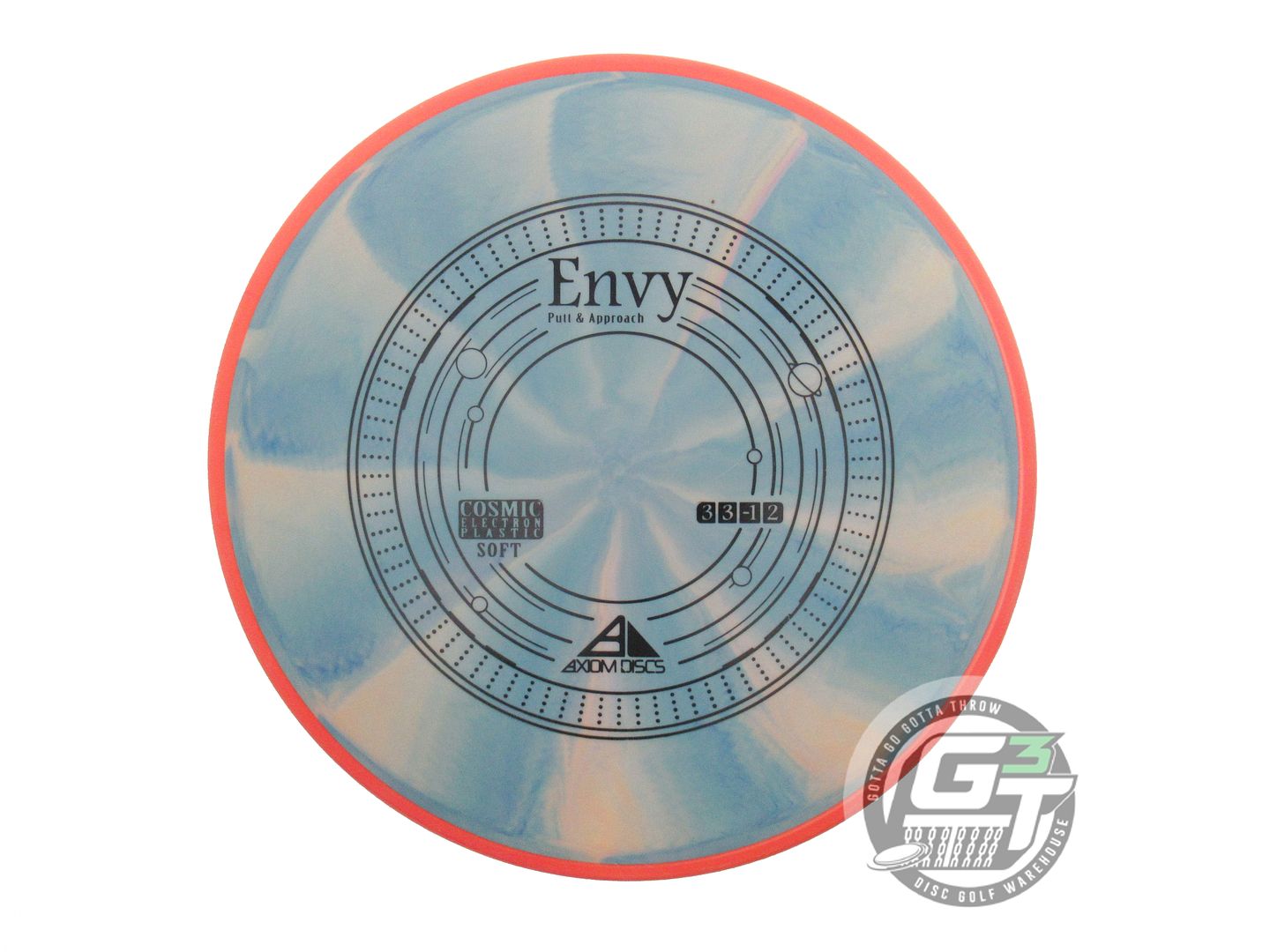 USED Axiom Discs Cosmic Electron Soft Envy 171g Teal-Peach Orange Putter Disc