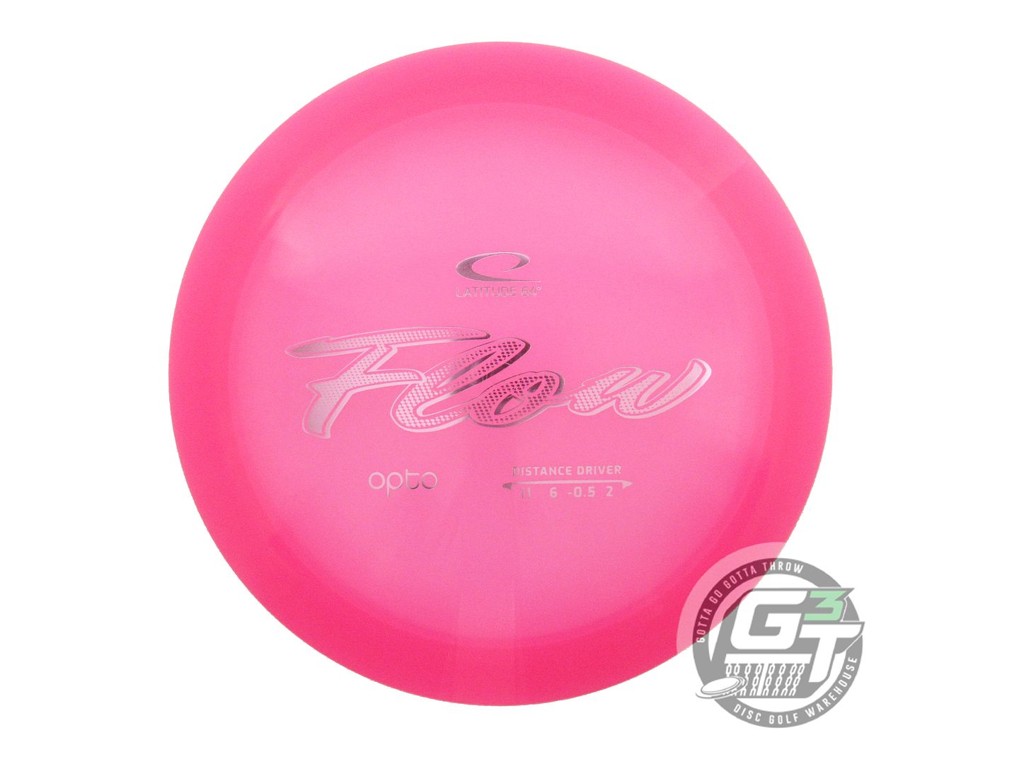 NOS Latitude 64 Opto Flow 173g Pink Pink Foil Distance Driver Golf Disc