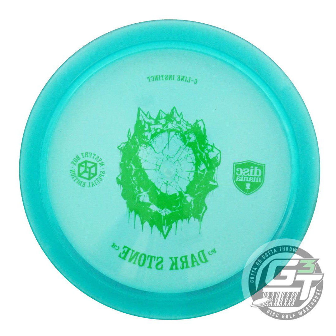 USED DiscMania DARK STONE C-Line Instinct 174g Teal Lime Stamp Driver Golf Disc