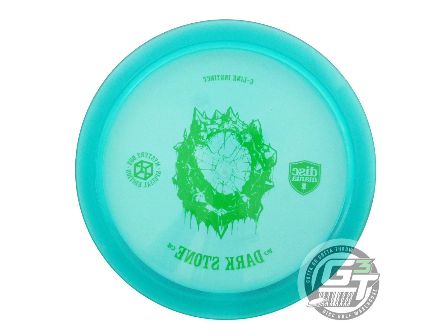 USED DiscMania DARK STONE C-Line Instinct 174g Teal Lime Stamp Driver Golf Disc