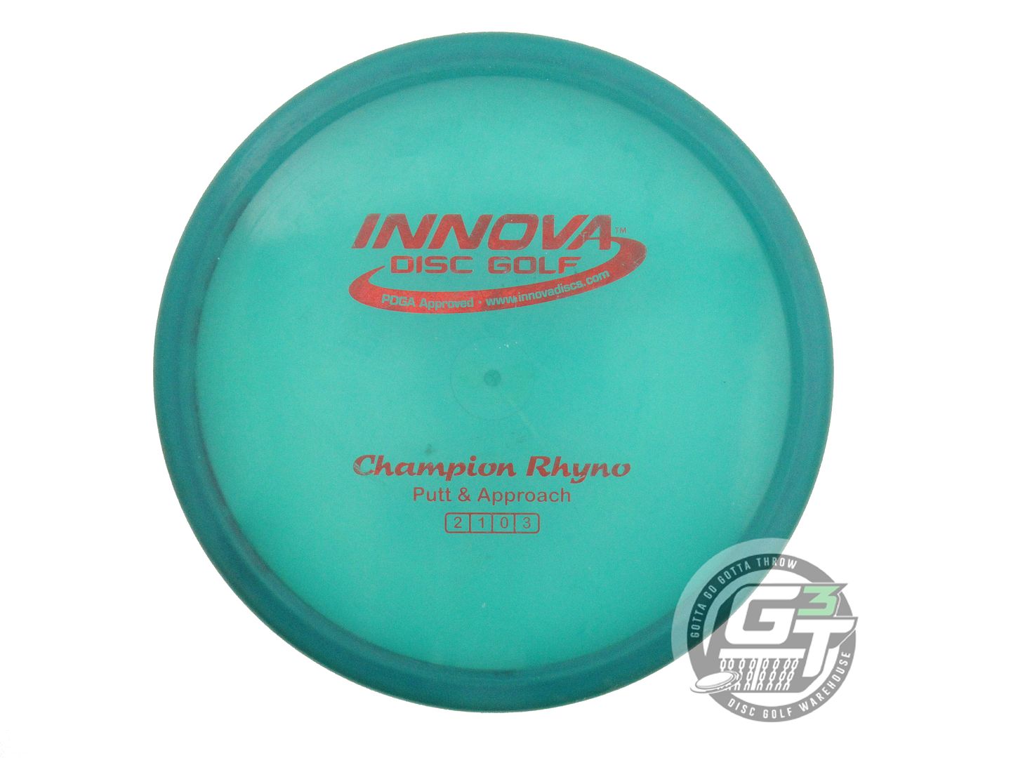 USED Innova Champion Rhyno 171g Teal Red Foil Putter Golf Disc