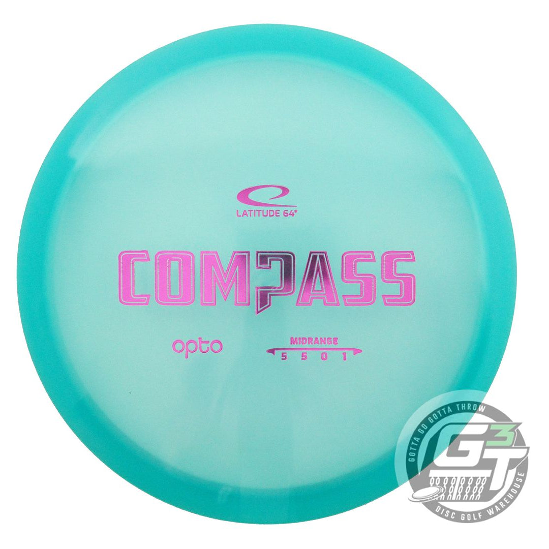 NOS Latitude 64 Opto Compass 168g Teal Magenta Foil Midrange Golf Disc