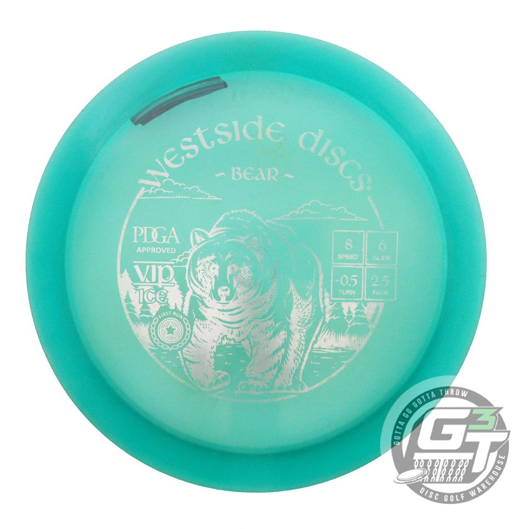 USED Westside Discs VIP Ice Bear 173g Teal Silver Foil Fairway Driver Golf Disc