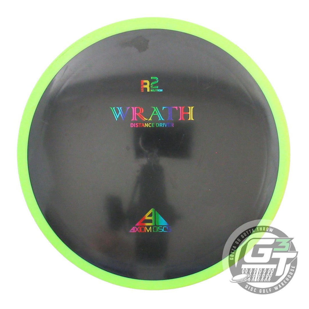 USED Axiom Discs R2 Neutron Wrath 163g Black Lime Rim Distance Driver Disc