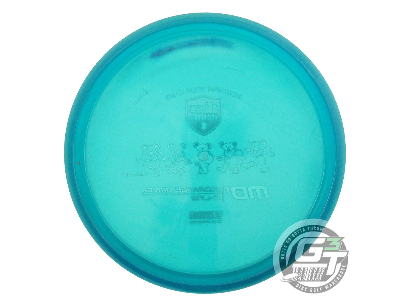 USED DiscMania GRATEFUL DEAD C-Line MD1 177g Teal Teal Foil Midrange Golf Disc