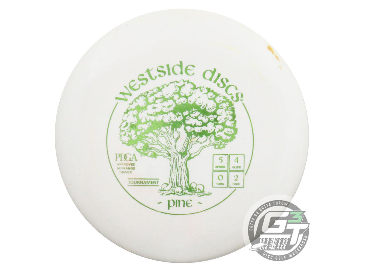 USED Westside Discs Tournament Pine 178g White Lime Foil Midrange Golf Disc