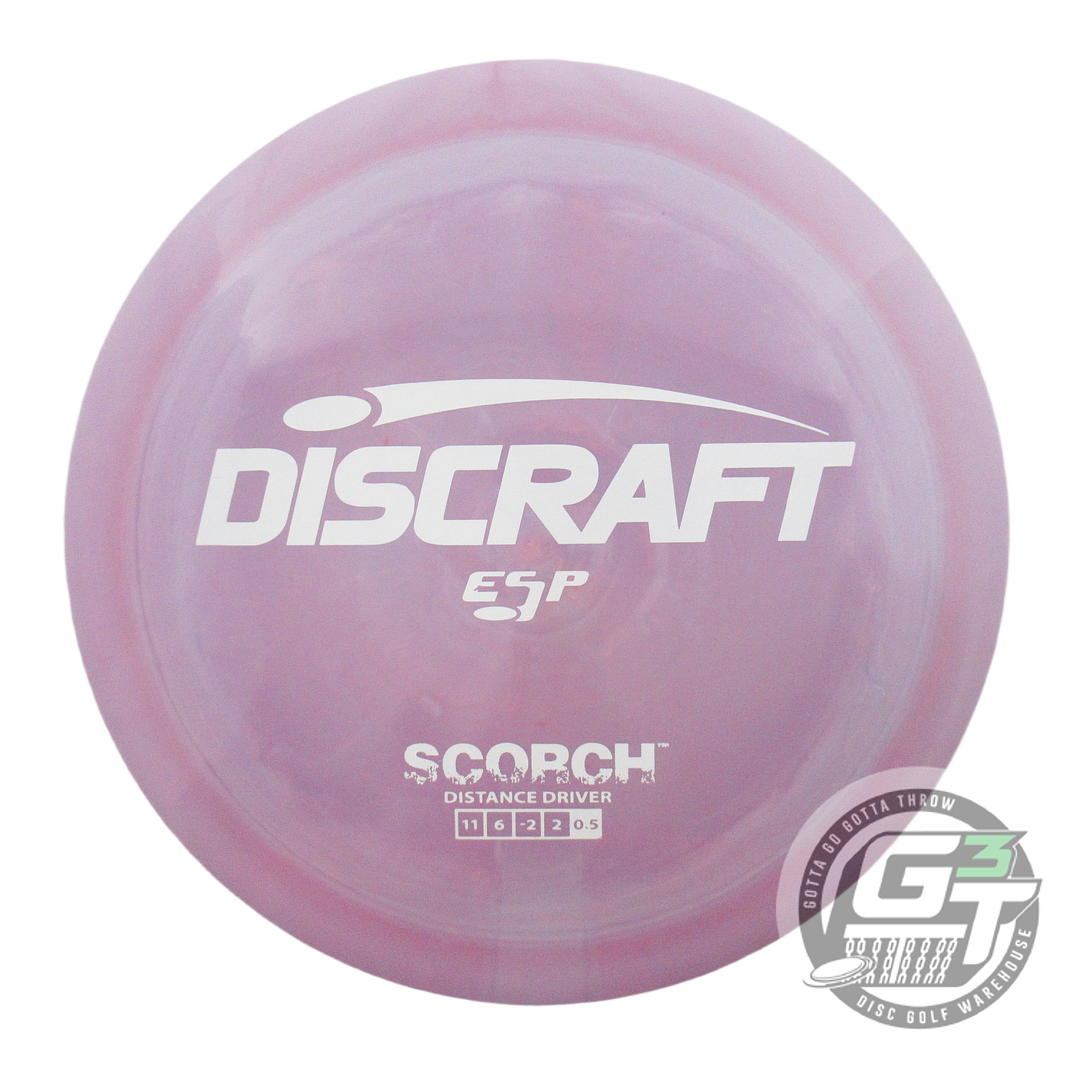 USED Discraft ESP Scorch 172g Lilac White Stamp Distance Driver Golf Disc