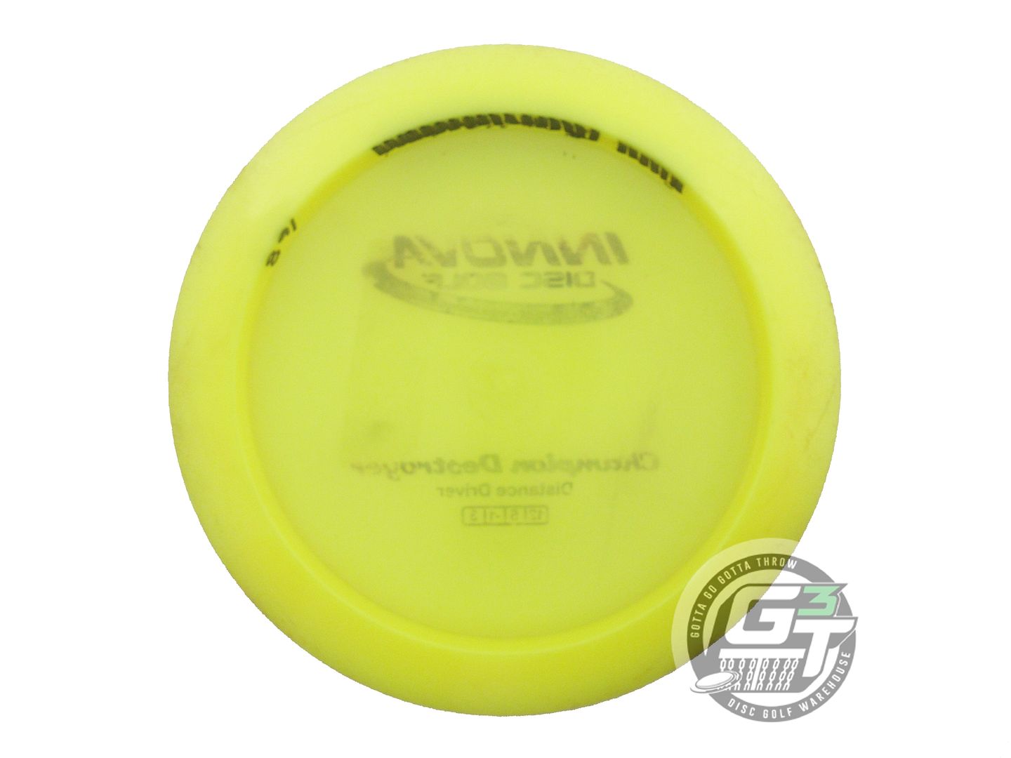 USED Innova Champion Destroyer 168g Yellow Purple Foil Distance Driver Golf Disc