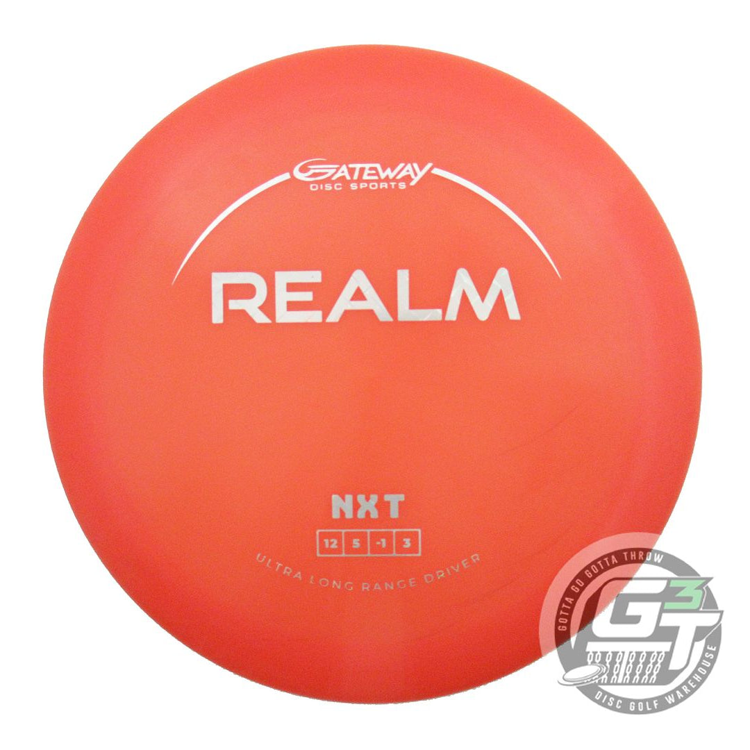 USED Gateway NXT Realm 173g Red Diamond Plate Foil Distance Driver Golf Disc