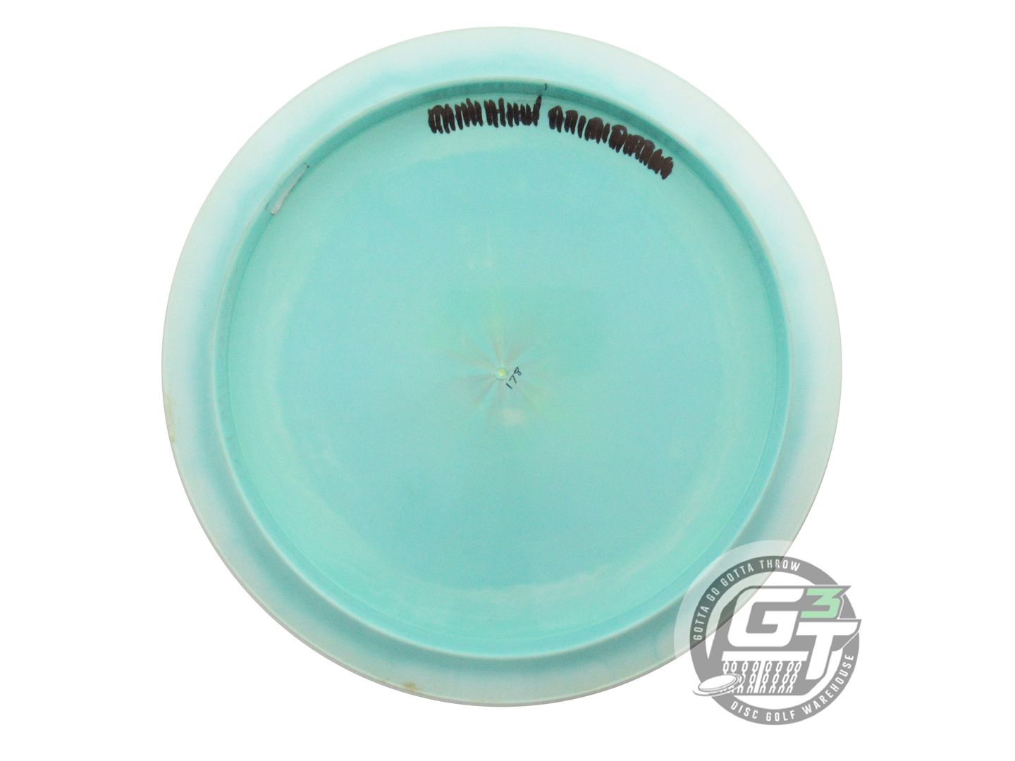 USED Discraft ESP Raptor 178g Sky Blue-Lime Rainbow Laser Distance Driver Disc