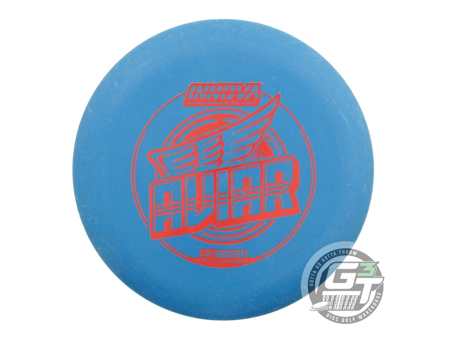 USED Innova DX Aviar 172g Blue Red Stamp Putter Golf Disc