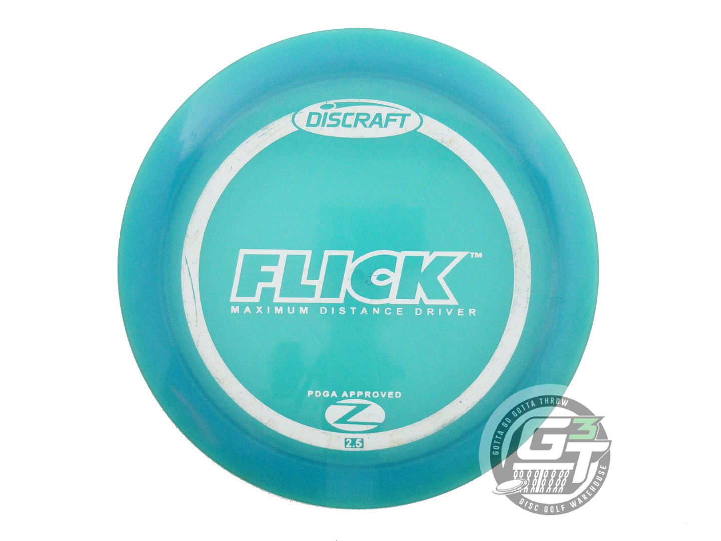 USED Discraft Z Flick 165g Teal White Stamp PFN Distance Driver Golf Disc
