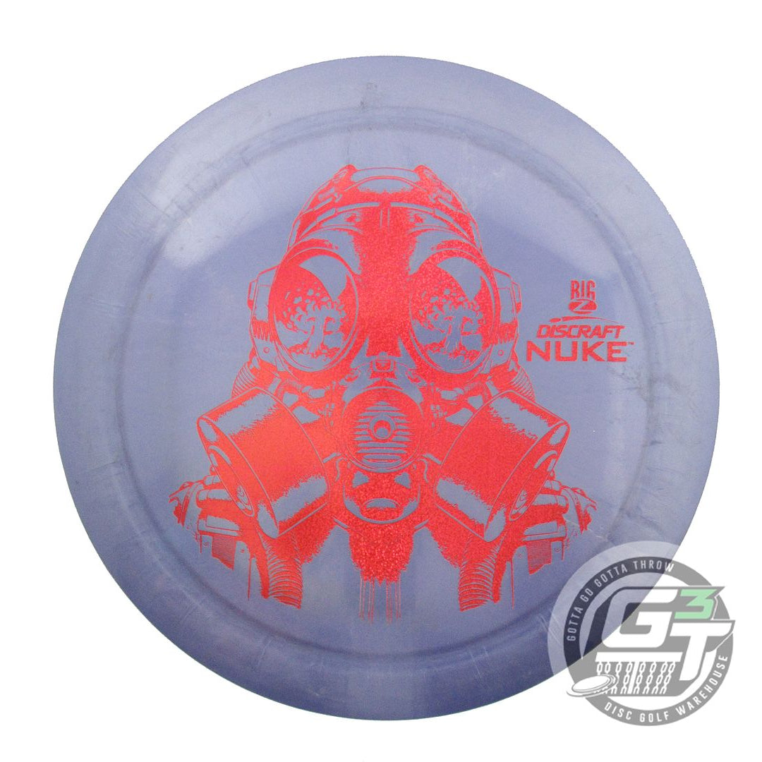 USED Discraft Big Z Nuke 174g Purple Red Glitter Foil Distance Driver Golf Disc