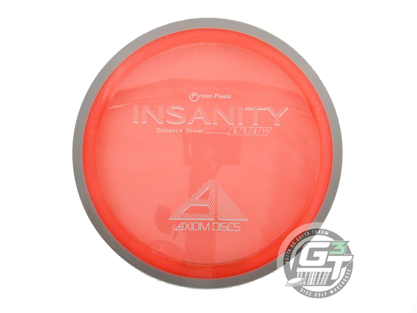 USED Axiom Discs Proton Insanity 166g Orange Gray Rim Distance Driver Golf Disc