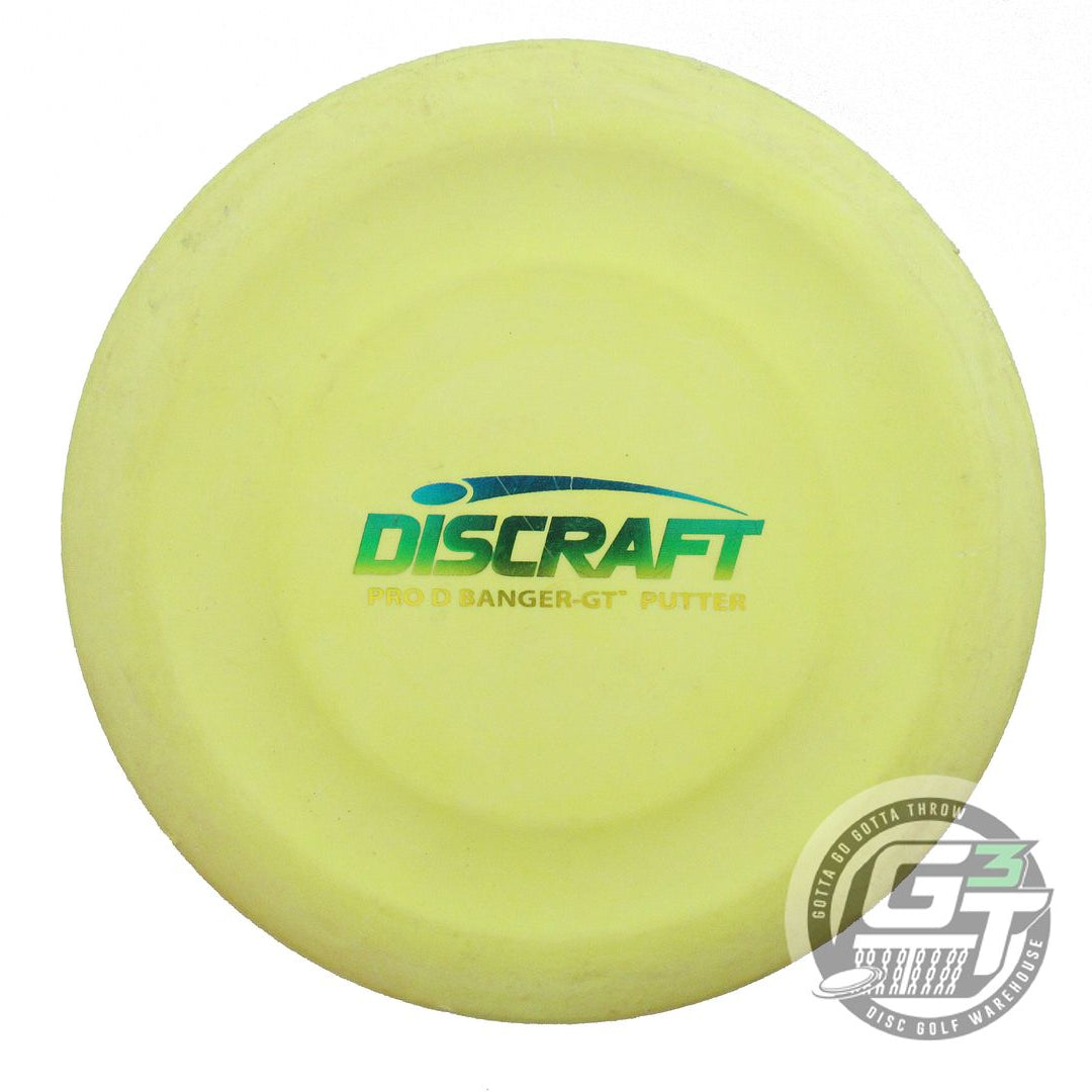 USED Discraft Pro D Banger GT 173g Yellow Sunrise Foil Putter Golf Disc