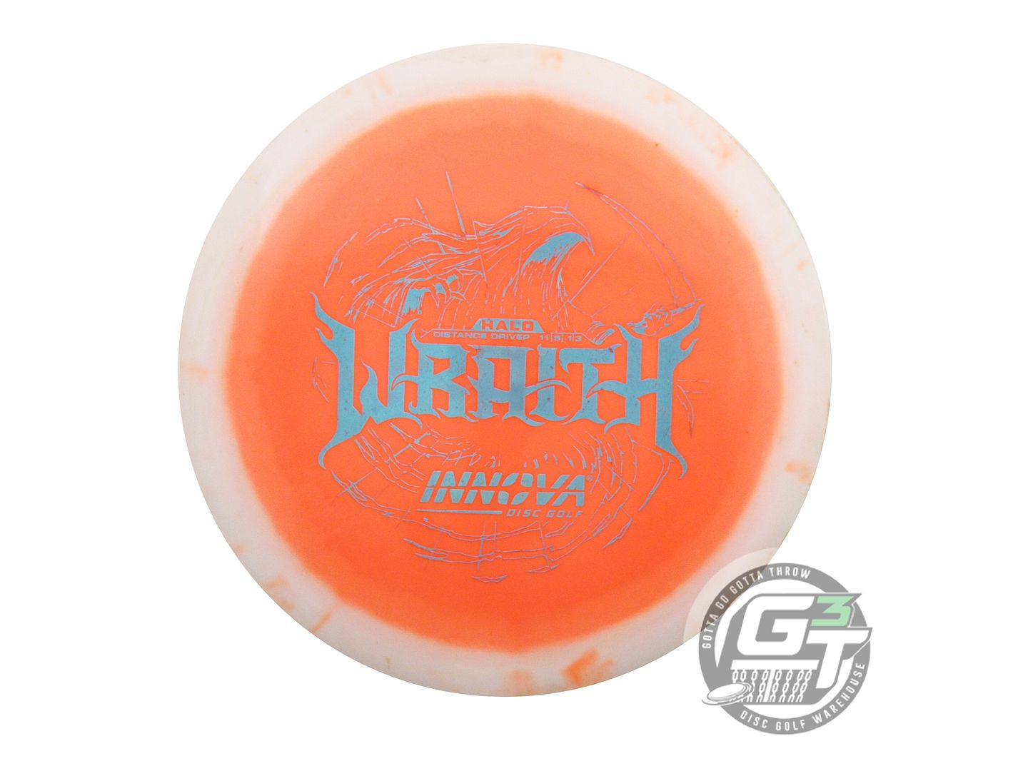 USED Innova Halo Star Wraith 147g White-Orange Distance Driver Golf Disc