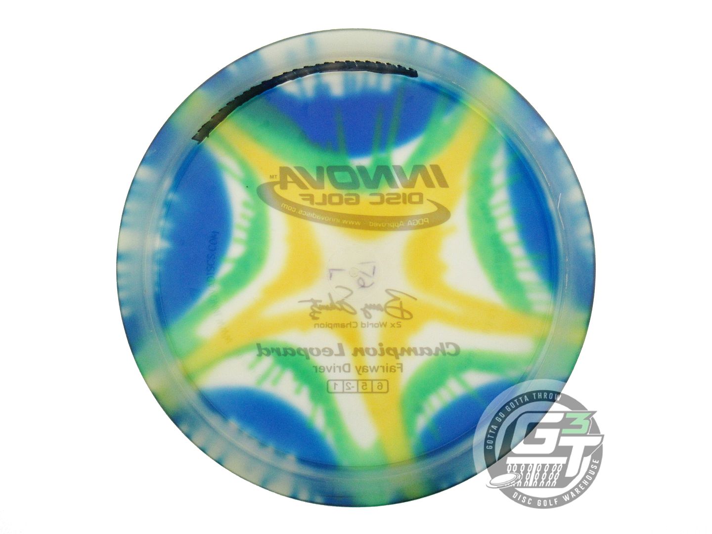 USED Innova I-DYE Champion Leopard 172g Star Burst Fairway Driver Golf Disc