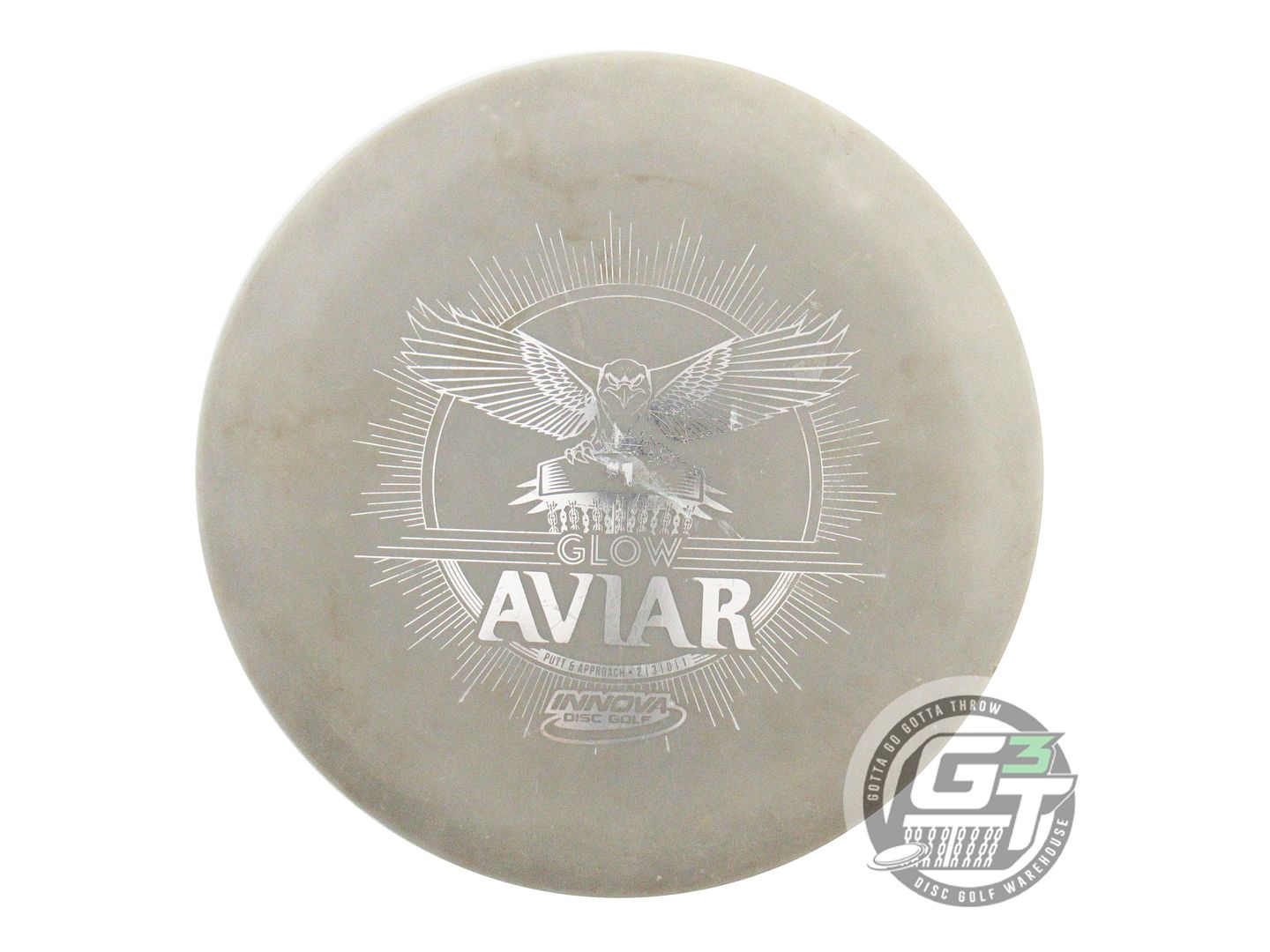 USED Innova DX Glow Aviar 165g Silver Foil Putter Golf Disc