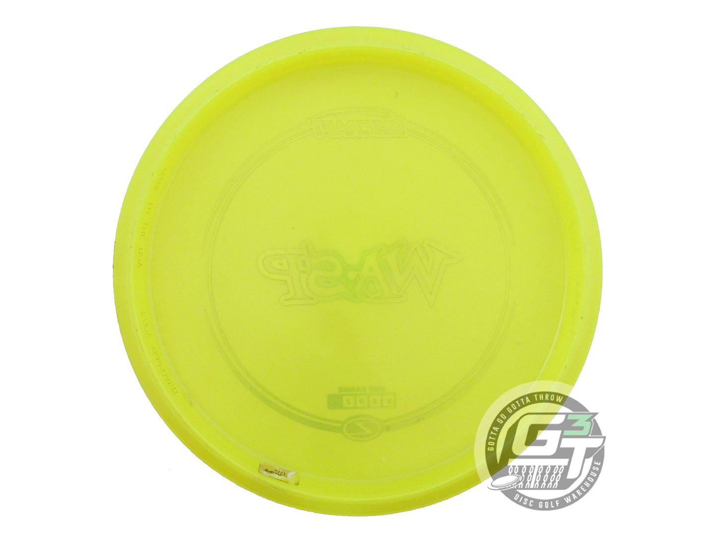 USED Discraft Z Wasp 180g Yellow Miami Foil Midrange Golf Disc
