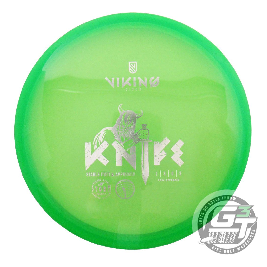 USED Viking Discs Storm Knife 173g Green Silver Foil Putter Golf Disc