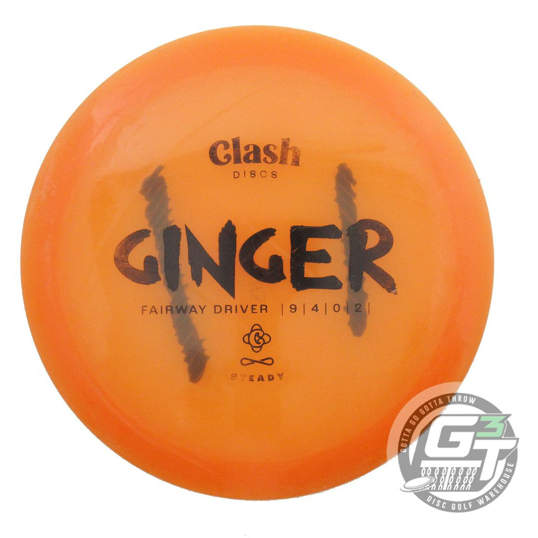 USED Clash Discs Steady Ginger 173g Orange Black Stamp Fairway Driver Golf Disc