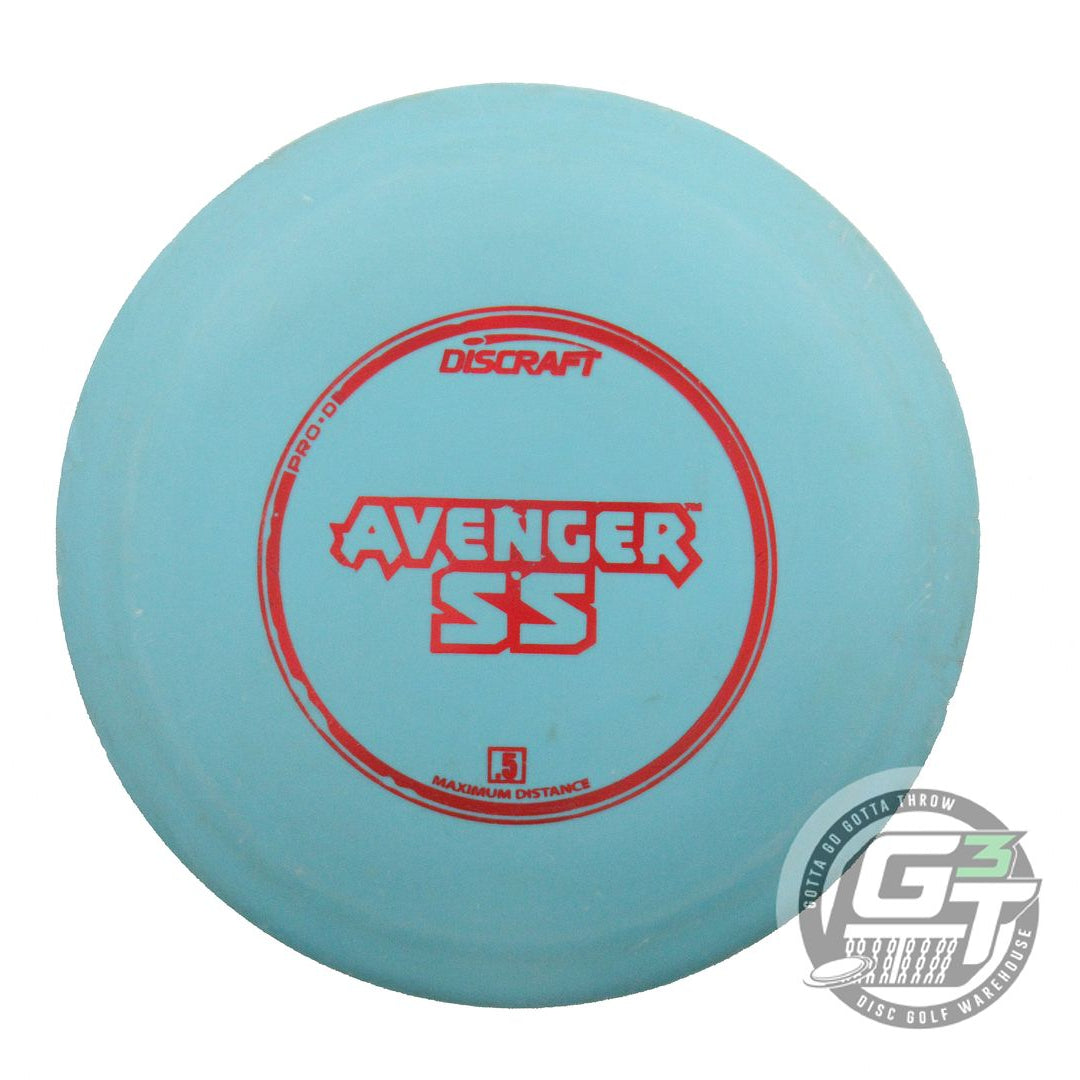 USED Discraft X-OUT Pro D Avenger SS 172g Teal Red Foil OOP Distance Driver Disc