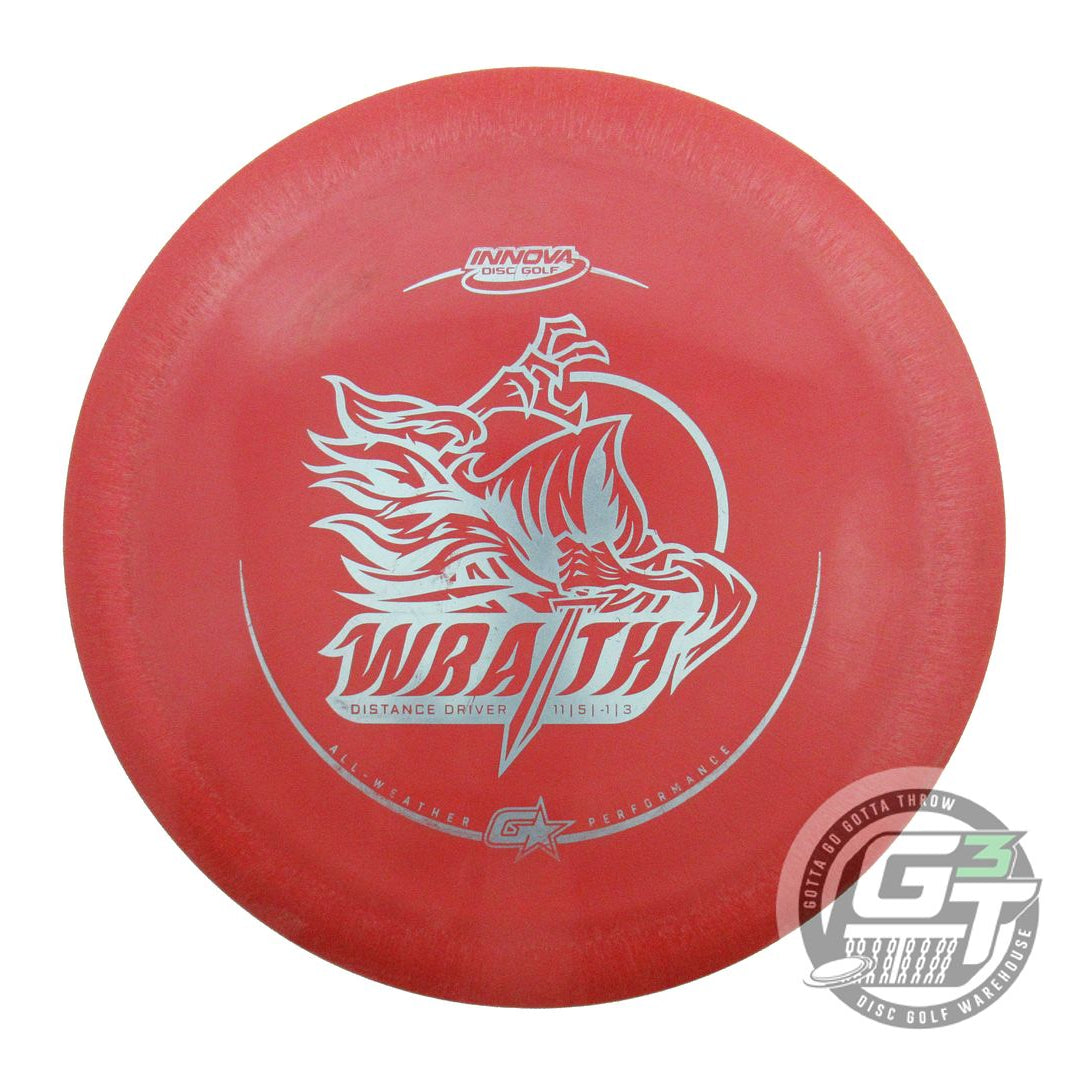 USED Innova GStar Wraith 166g Red Silver Foil Distance Driver Golf Disc