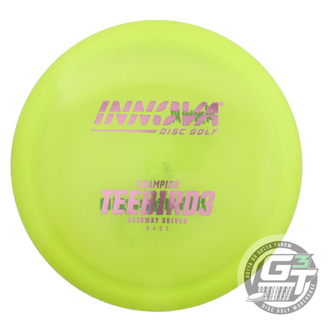 USED Innova Champion Teebird3 173g Yellow Lilac Foil Fairway Driver Golf Disc