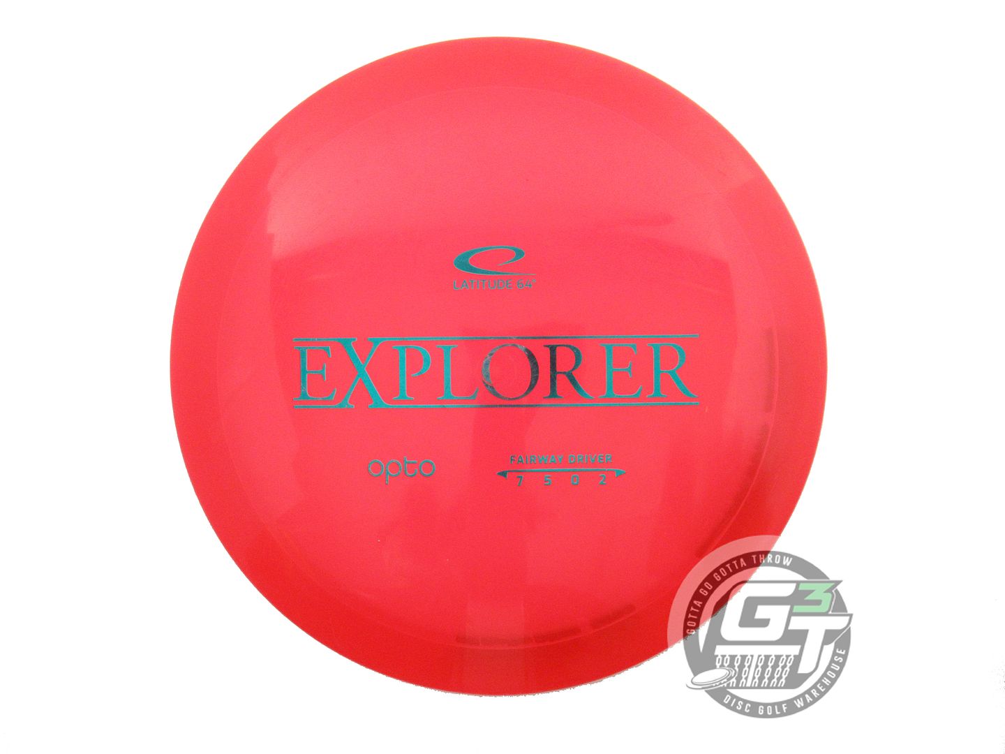 USED Latitude 64 Opto Explorer 173g Red Teal Foil Distance Driver Golf Disc