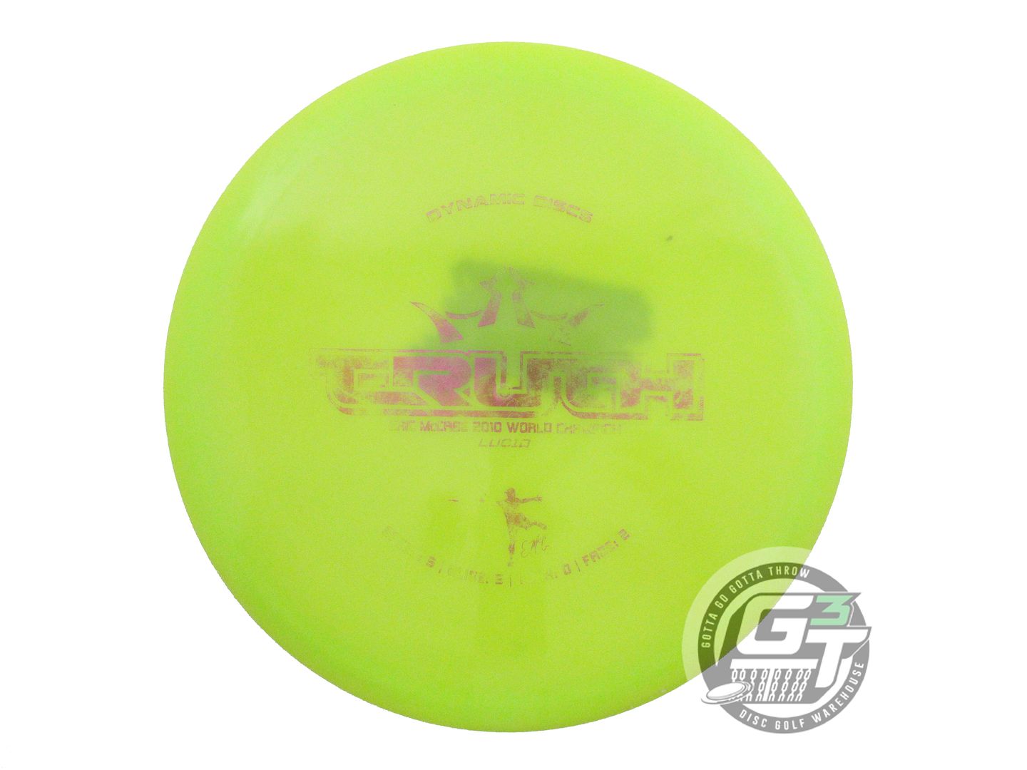 USED Dynamic Discs Lucid Truth 179g Lime Purple Foil Midrange Golf Disc