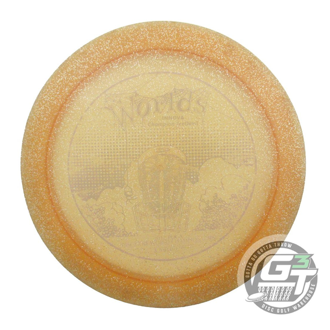 USED Innova Metal Flake Champion Teedevil 173g Peach Distance Driver Golf Disc