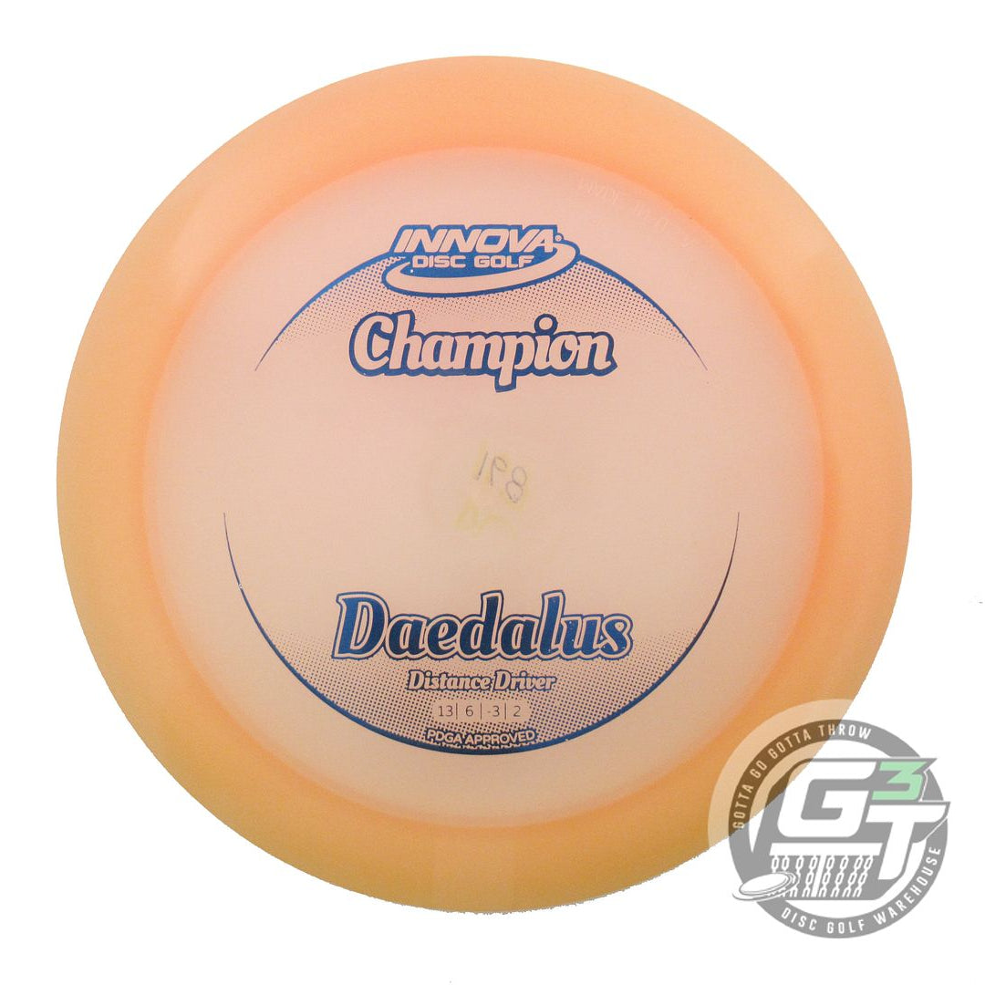 USED Innova Champion Daedalus 168g Peach Blue Foil Distance Driver Golf Disc