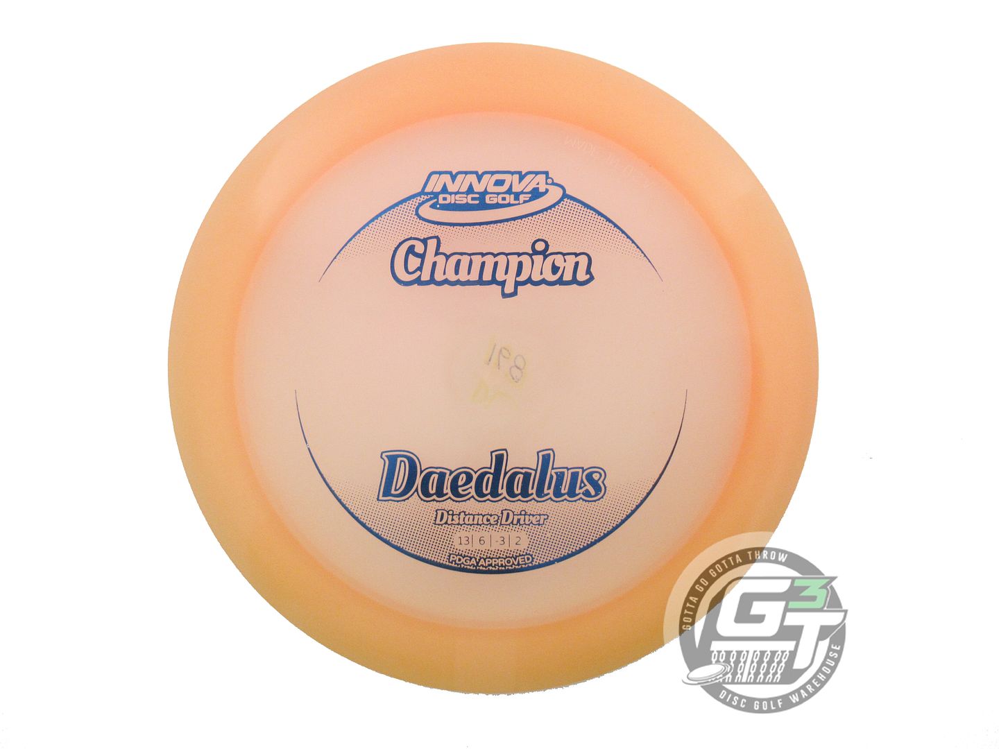 USED Innova Champion Daedalus 168g Peach Blue Foil Distance Driver Golf Disc