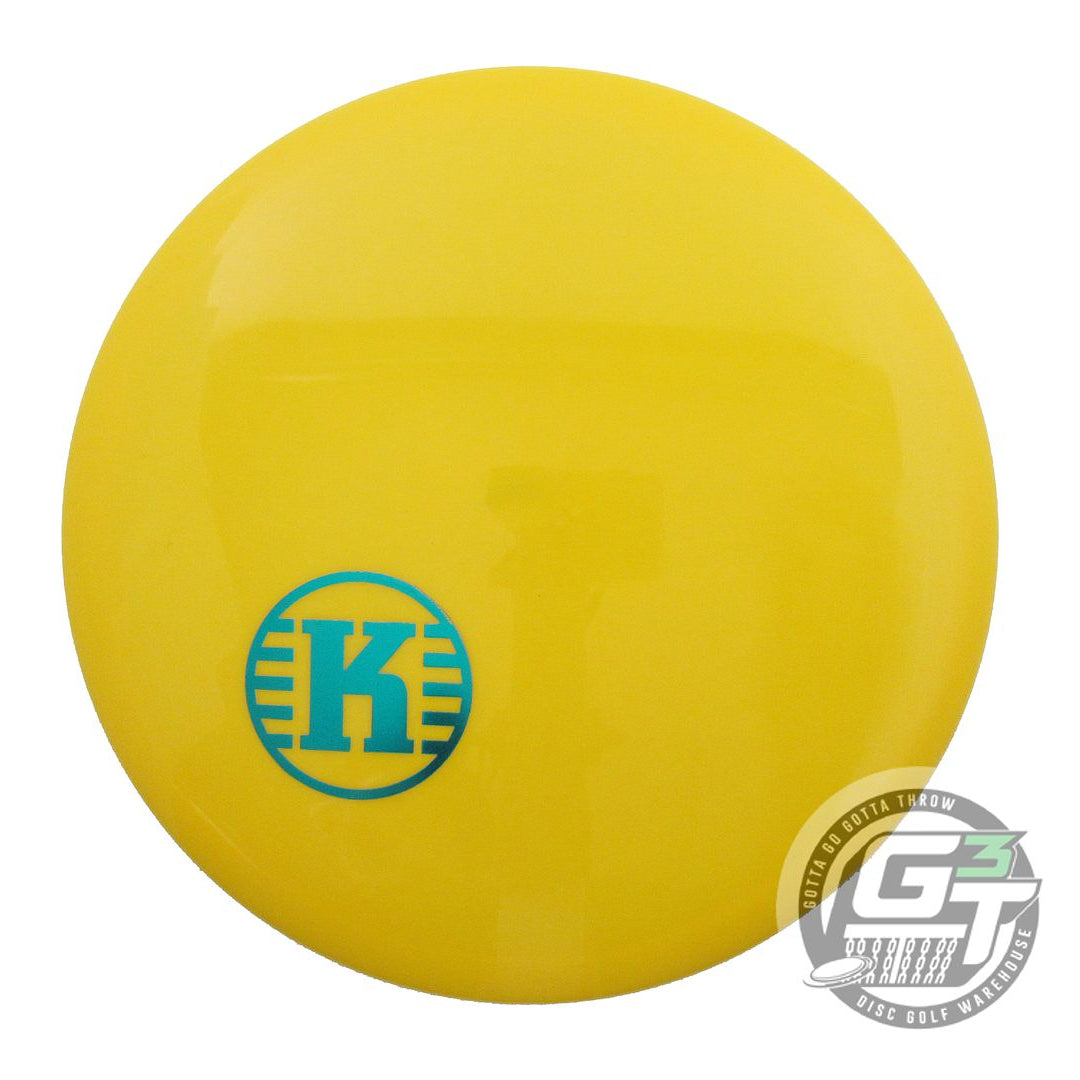 USED Kastaplast K1 Kaxe 174g Yellow Teal Foil Midrange Golf Disc