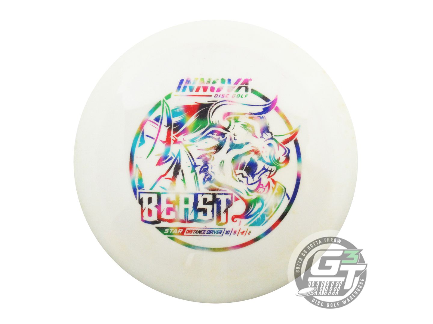 USED Innova Star Beast 167g White Jellybean Foil Distance Driver Golf Disc