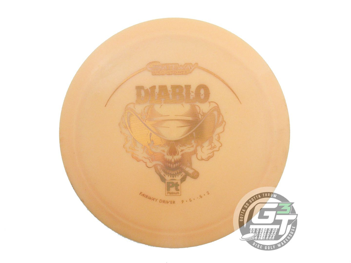 USED Gateway Platinum Diablo 172g Peach Copper Foil Distance Driver Golf Disc