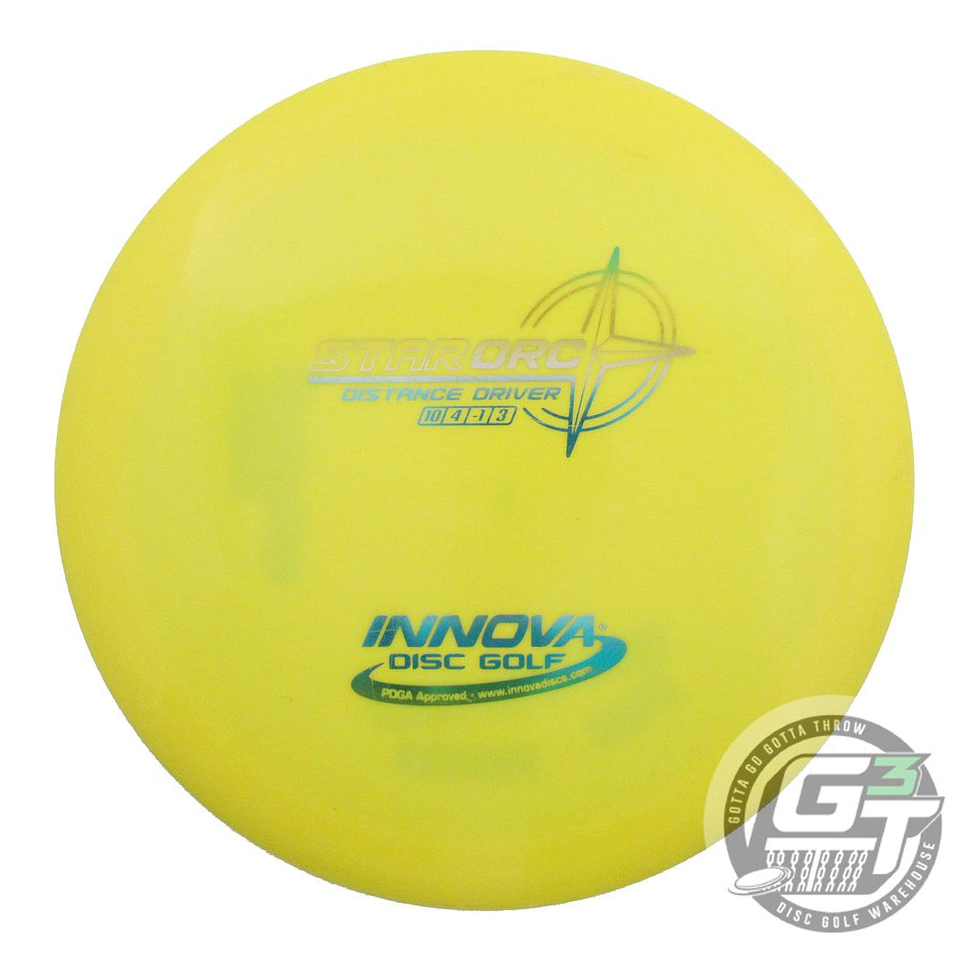 USED Innova Star Orc 170g Yellow Sunrise Foil Distance Driver Golf Disc