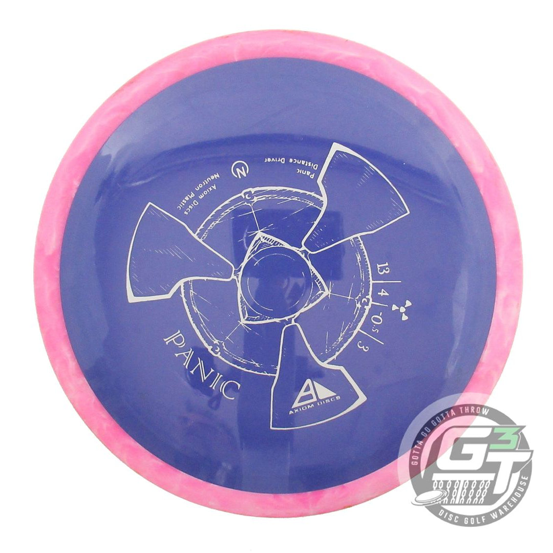 USED Axiom Discs Neutron Panic 174g Purple Pink Rim Distance Driver Disc