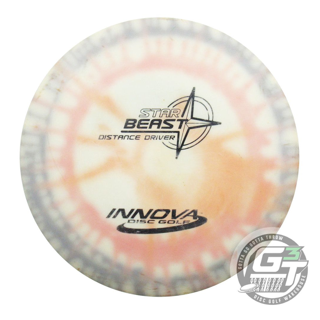USED Innova I-DYE Star Beast 170g Black Burst PFN Distance Driver Golf Disc