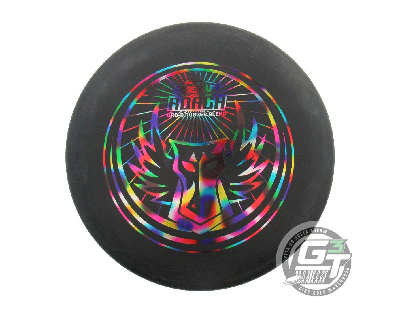 USED Discraft BRO-D Rubber Blend Roach 171g Black Jellybean Foil Putter Disc